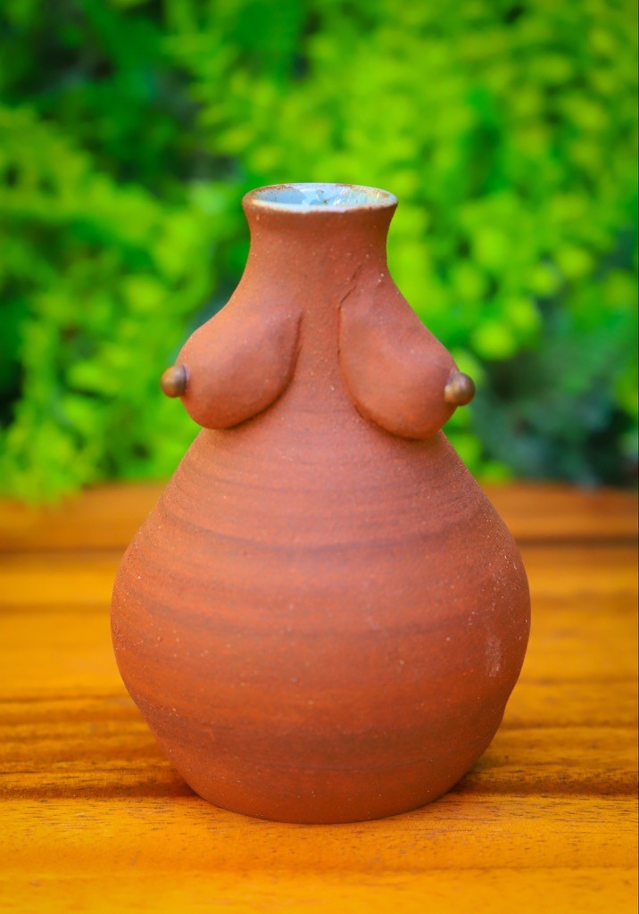 Handmade Ceramic Body Positive Vase