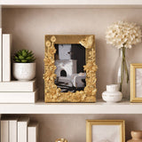 4 x 6 Gold Resin Spring Time Frame