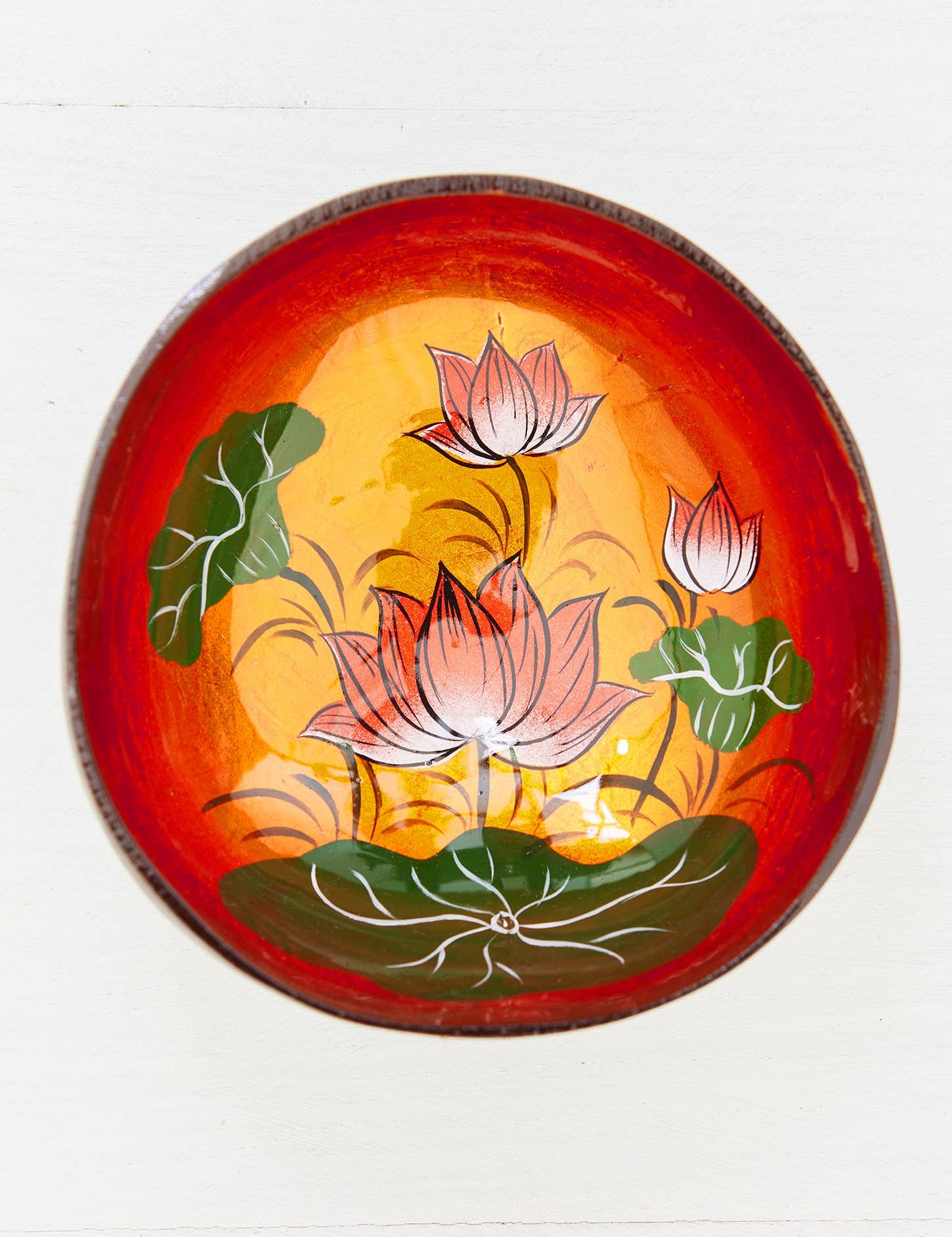 Lotus Flower Coconut Bowl - 4 Colors