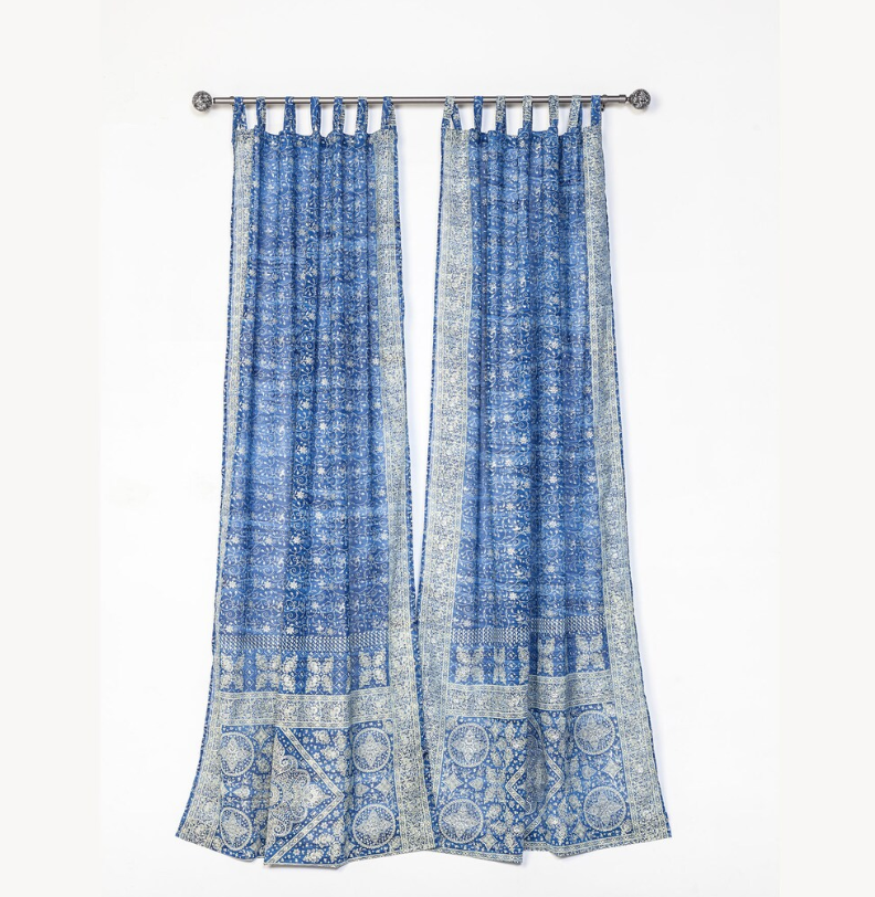 Indian Sari Boho Curtains - 19 Colors