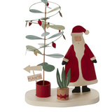 Fiddle Leaf Santa Figurine