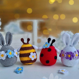 Crochet Easter Eggs - 4 Styles