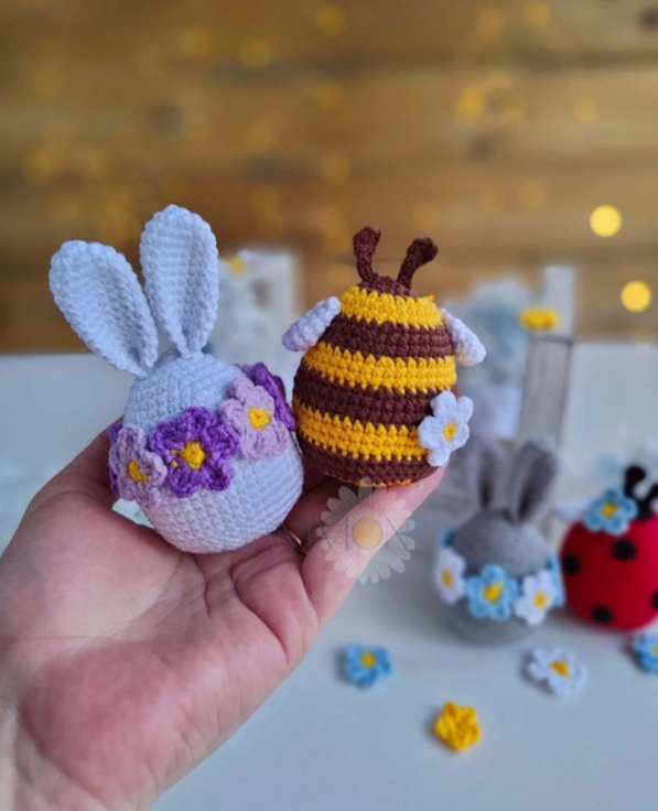 Crochet Easter Eggs - 4 Styles