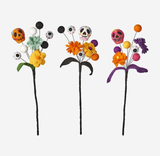 Sugar Skull Flower Bouquet- 3 Styles