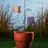 Soji Stella Copper Drum Chevron Solar Light