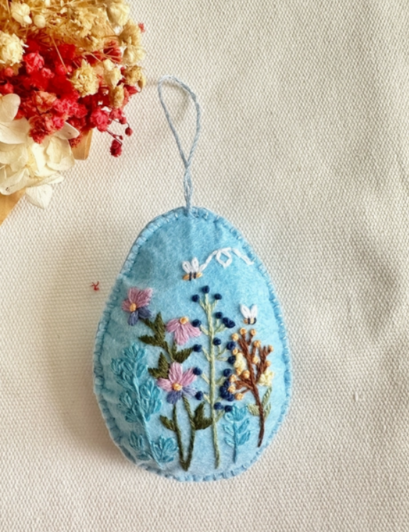 Felt Ornaments with Hand Embroidery - 7 Designs