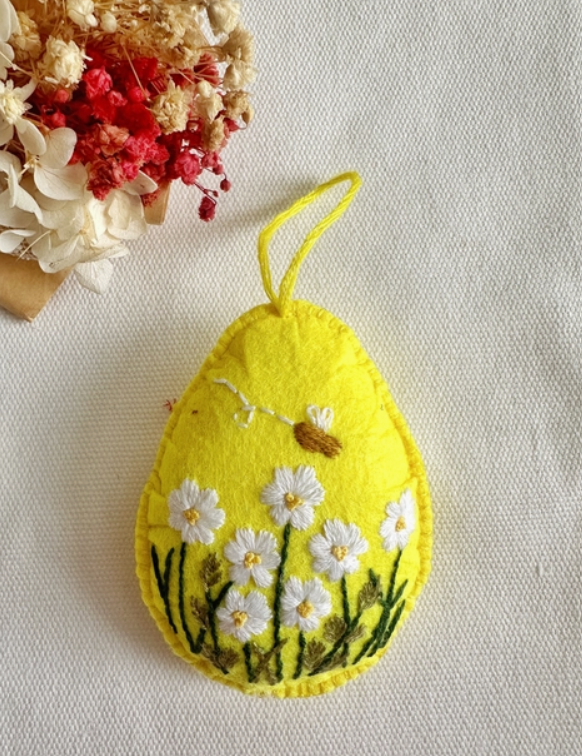 Felt Ornaments with Hand Embroidery - 7 Designs