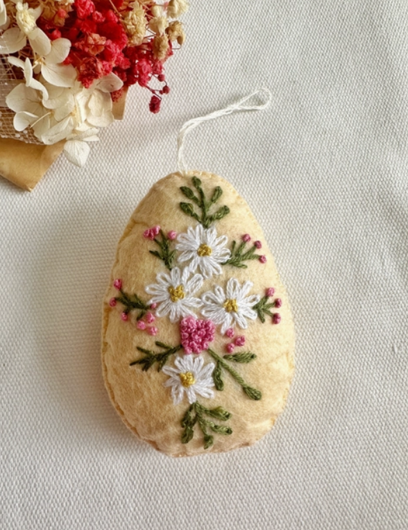 Felt Ornaments with Hand Embroidery - 7 Designs