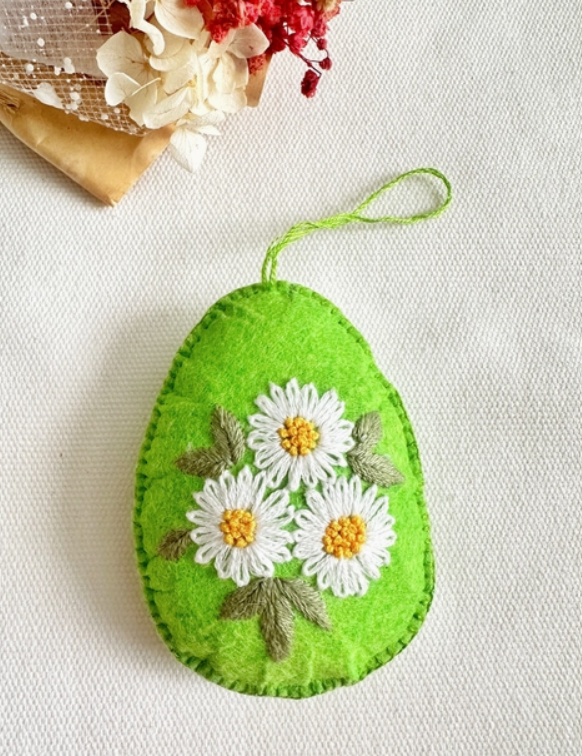 Felt Ornaments with Hand Embroidery - 7 Designs