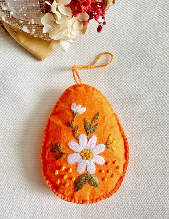 Felt Ornaments with Hand Embroidery - 7 Designs