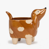 Ceramic Dog Planter