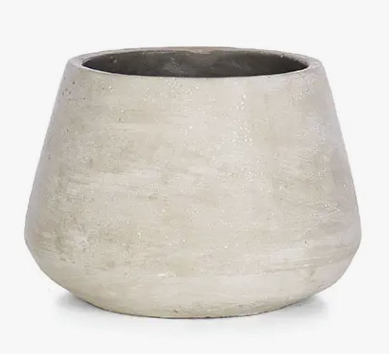 White Cement Pot -  Sizes