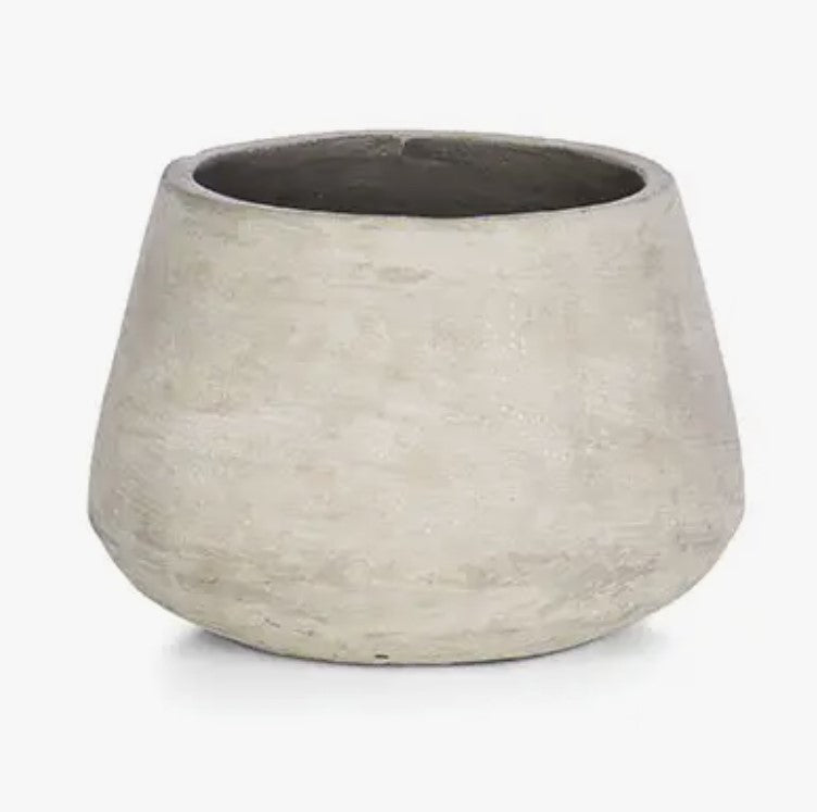 White Cement Pot -  Sizes