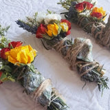 Smudge Stick with Chrysocolla Smudge Stick with Rosemary, Sage & Lavender