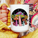 Groovy Retro Mushroom Mug - 5 Styles