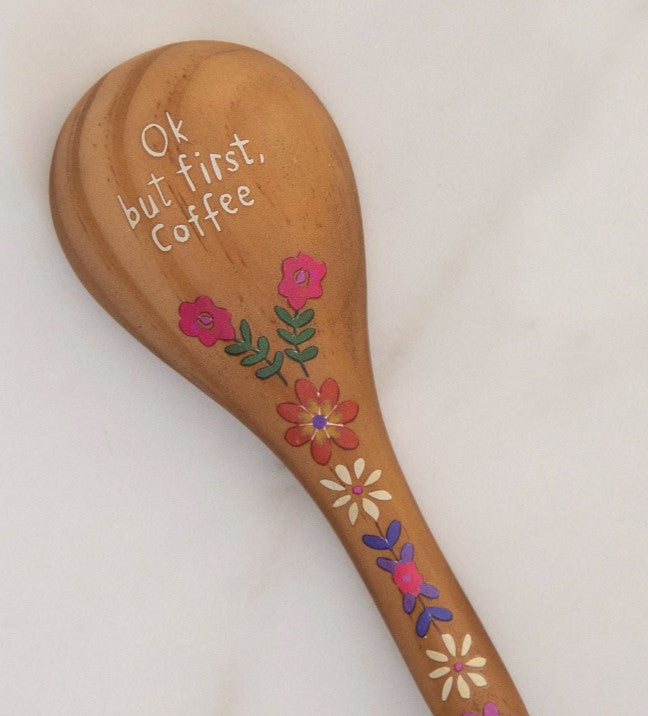 Wooden Coffee Scoop - But First Coffee