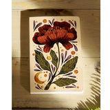 Burgundy Bloom Classic Layflat Notebook