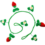 36"L Felted Strawberry Garland