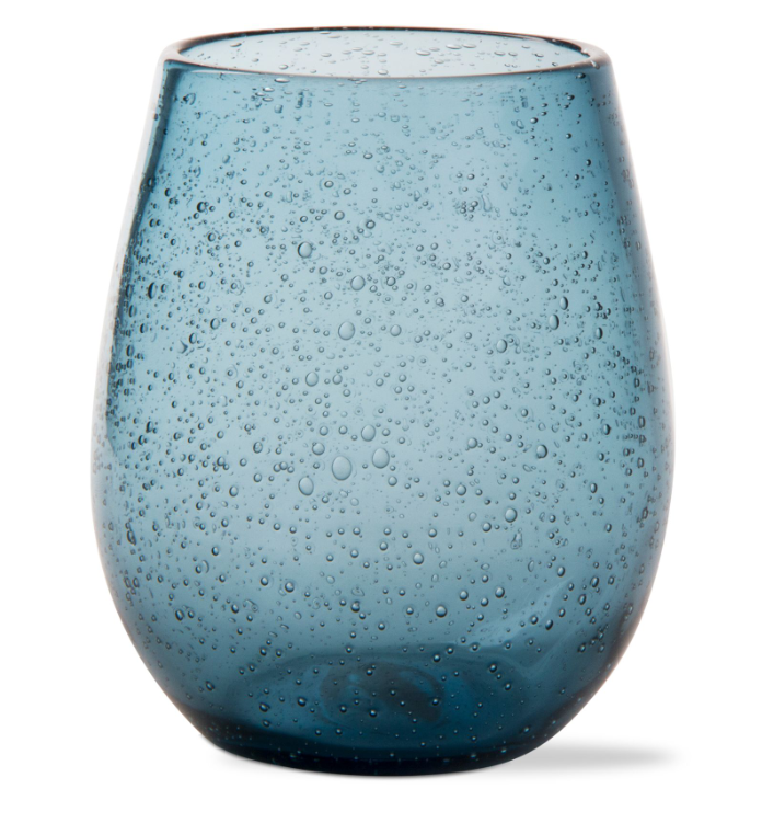 Recycled Glass Stemless Wine Glass - 10 Colors