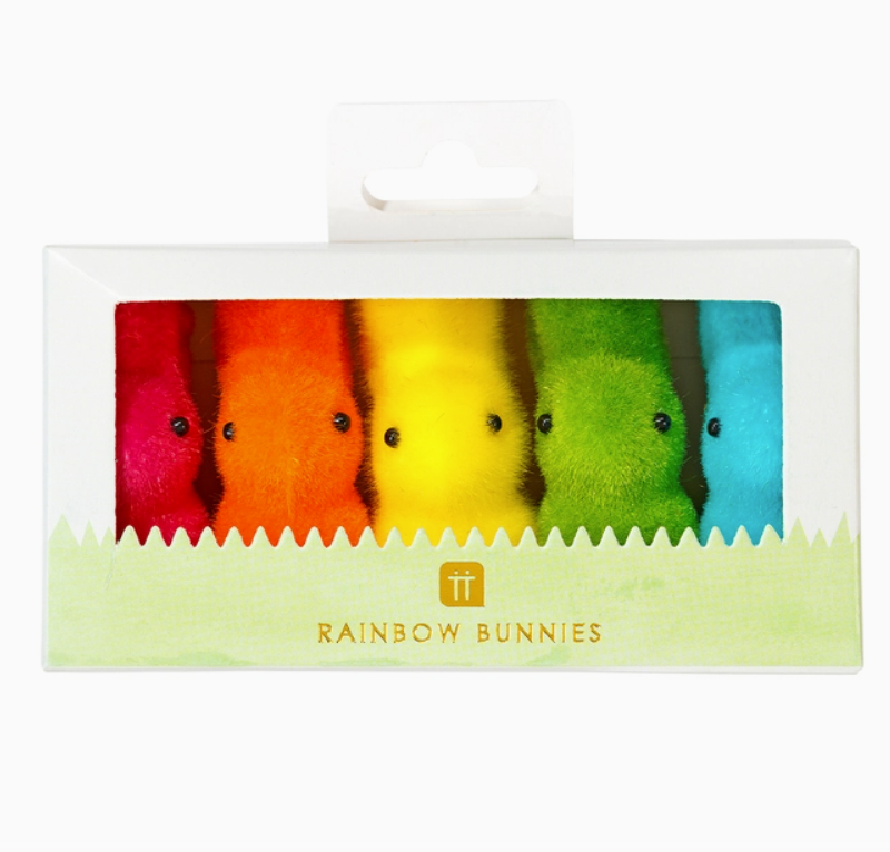 Mini Easter Bunnies - 5 Pack/2 Colors