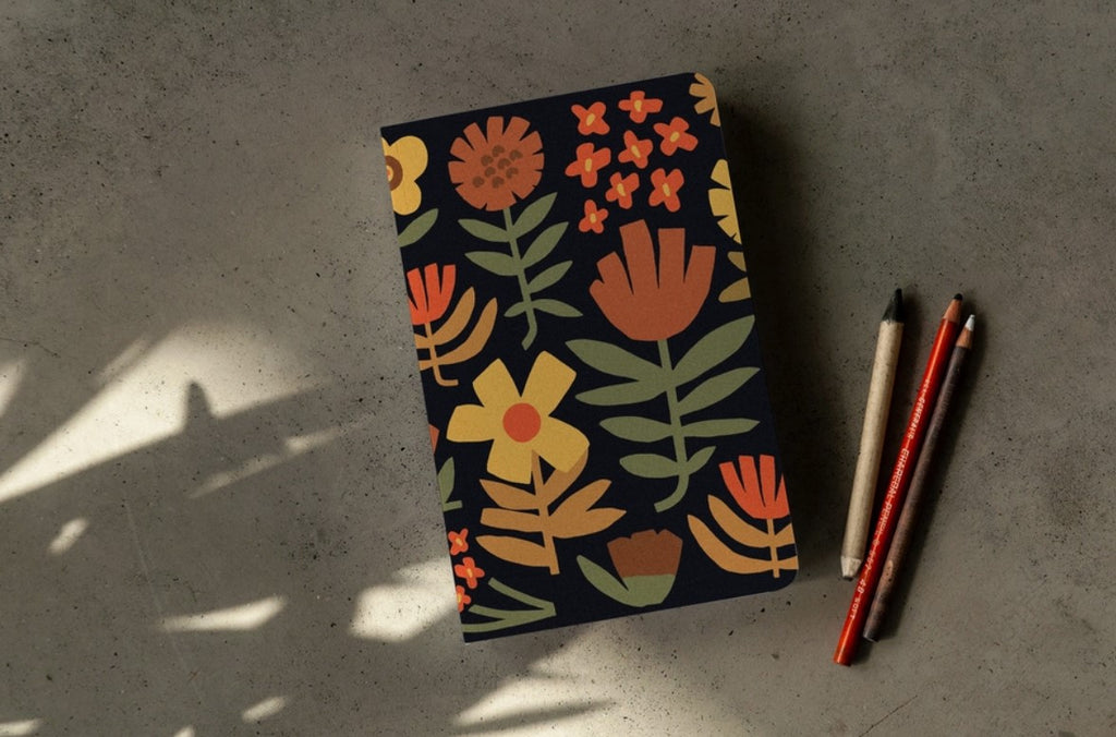 Chunky Flowers Classic Layflat Notebook