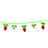 36"L Felted Strawberry Garland