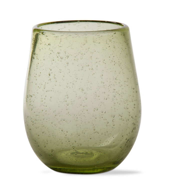 Recycled Glass Stemless Wine Glass - 10 Colors
