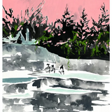 Hot Springs Print by Noelle Phares