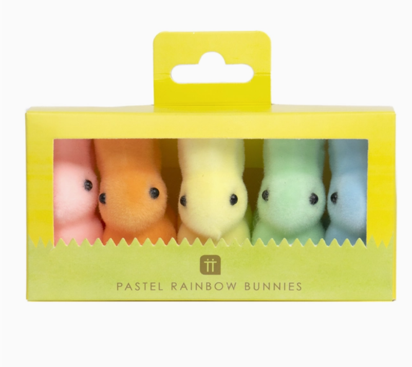 Mini Easter Bunnies - 5 Pack/2 Colors