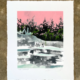 Hot Springs Print by Noelle Phares