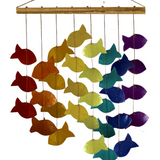 Capiz Shell Rainbow Fish Chime