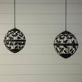 Round Hanging Metal Candle Holder