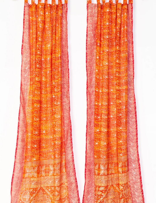 Indian Sari Boho Curtains - 19 Colors