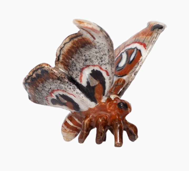Attacus Atlas Moth Porcelain Miniature