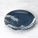 Kanagawa Great Wave Porcelain Appetizer Salad Plate