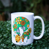 Groovy Retro Mushroom Mug - 5 Styles