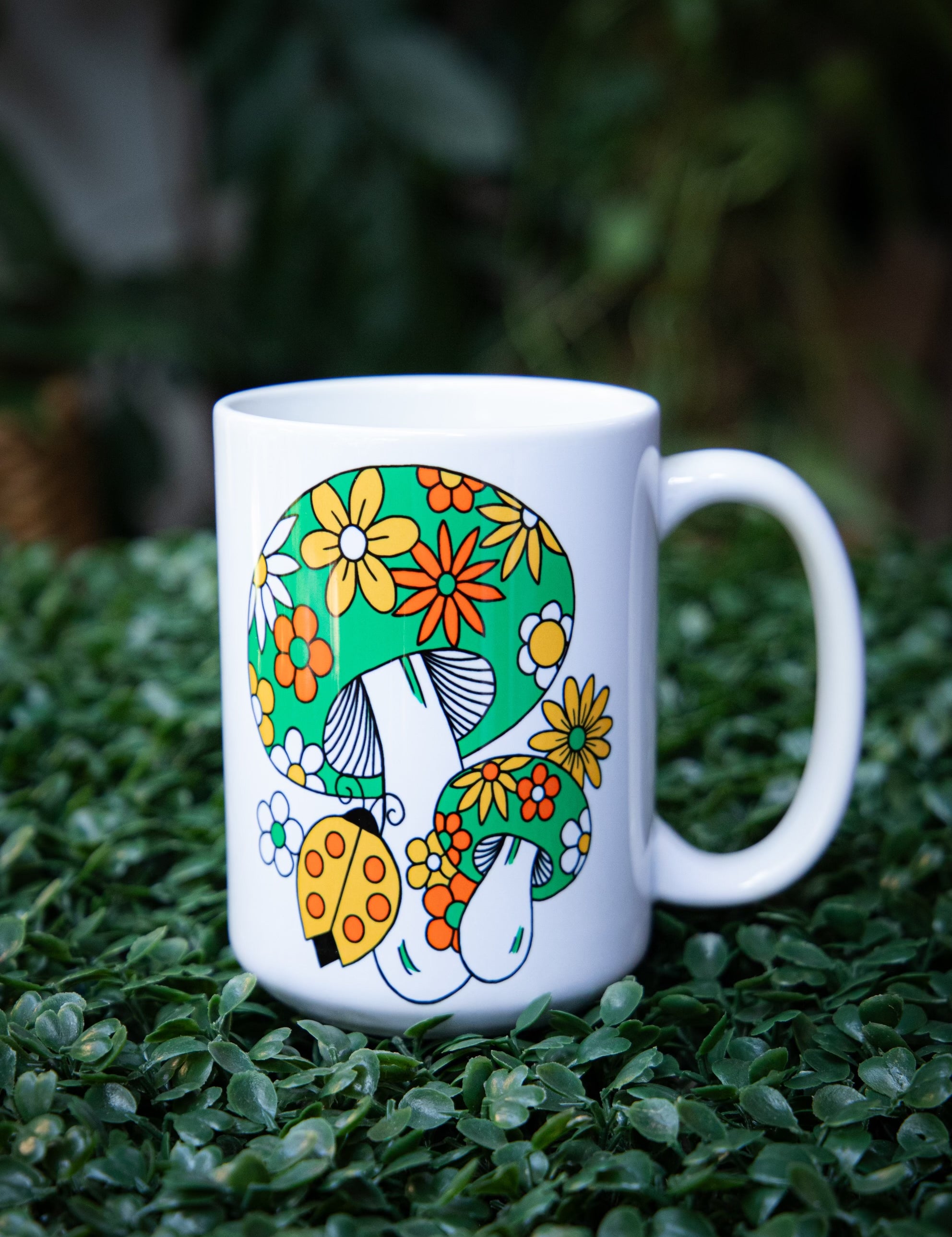 Groovy Retro Mushroom Mug - 5 Styles