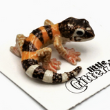 Gladiator Leopard Gecko Porcelain Miniature