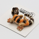 Gladiator Leopard Gecko Porcelain Miniature