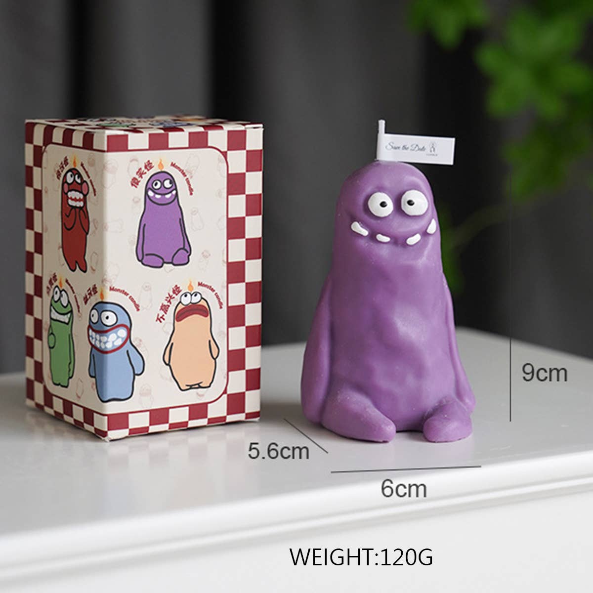 Cartoon Clay Monster Candle - 5 Styles