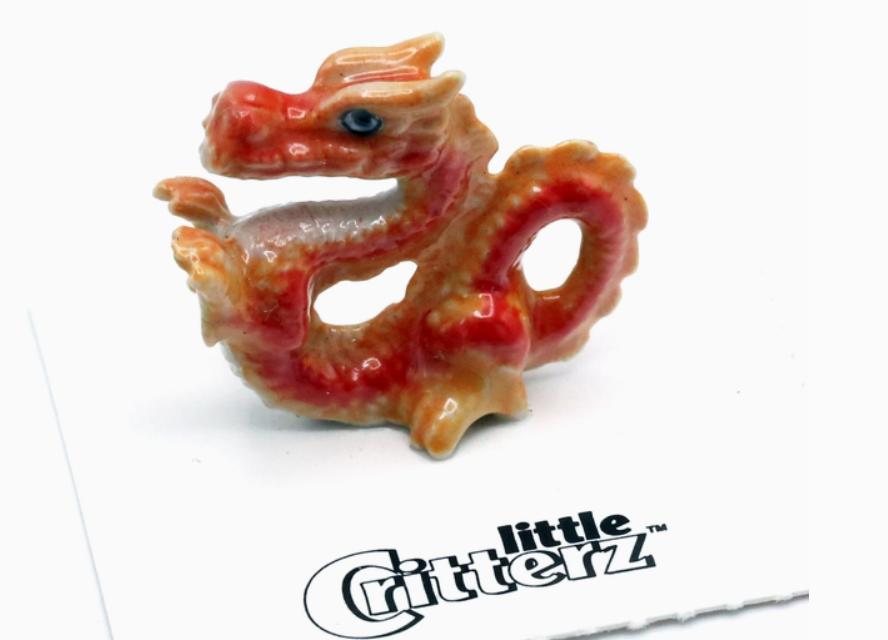Good Luck Dragon Porcelain Miniature