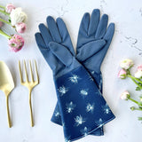 Gardening Gloves - Navy Sketch Bee