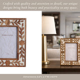 4 x 6 Wooden Petals Photo Frame