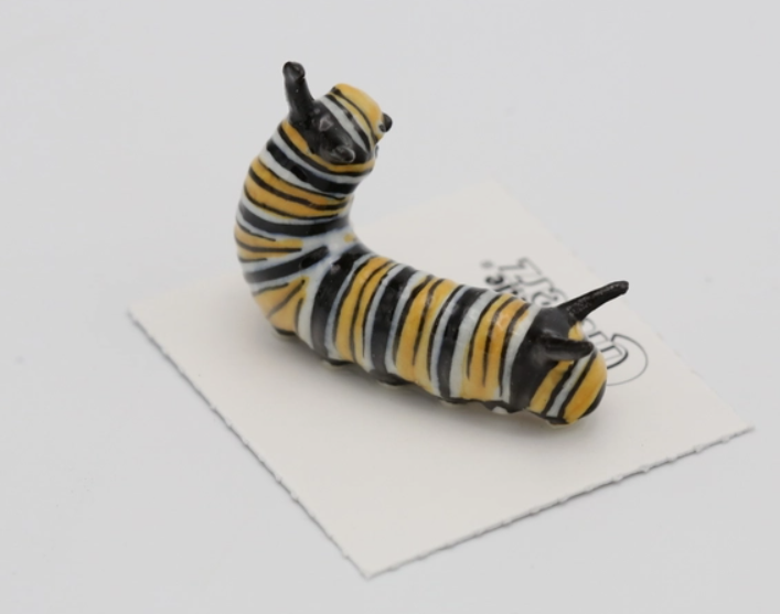 Jojo Monarch Caterpillar Porcelain Miniature