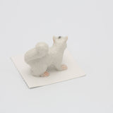 Bree White Squirrel Porcelain Miniature