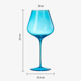 Rainbow Colored Wine Glasses - 6 Colors