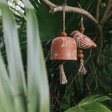 Vasanta Moon & Stars Wind Chime - Terracotta