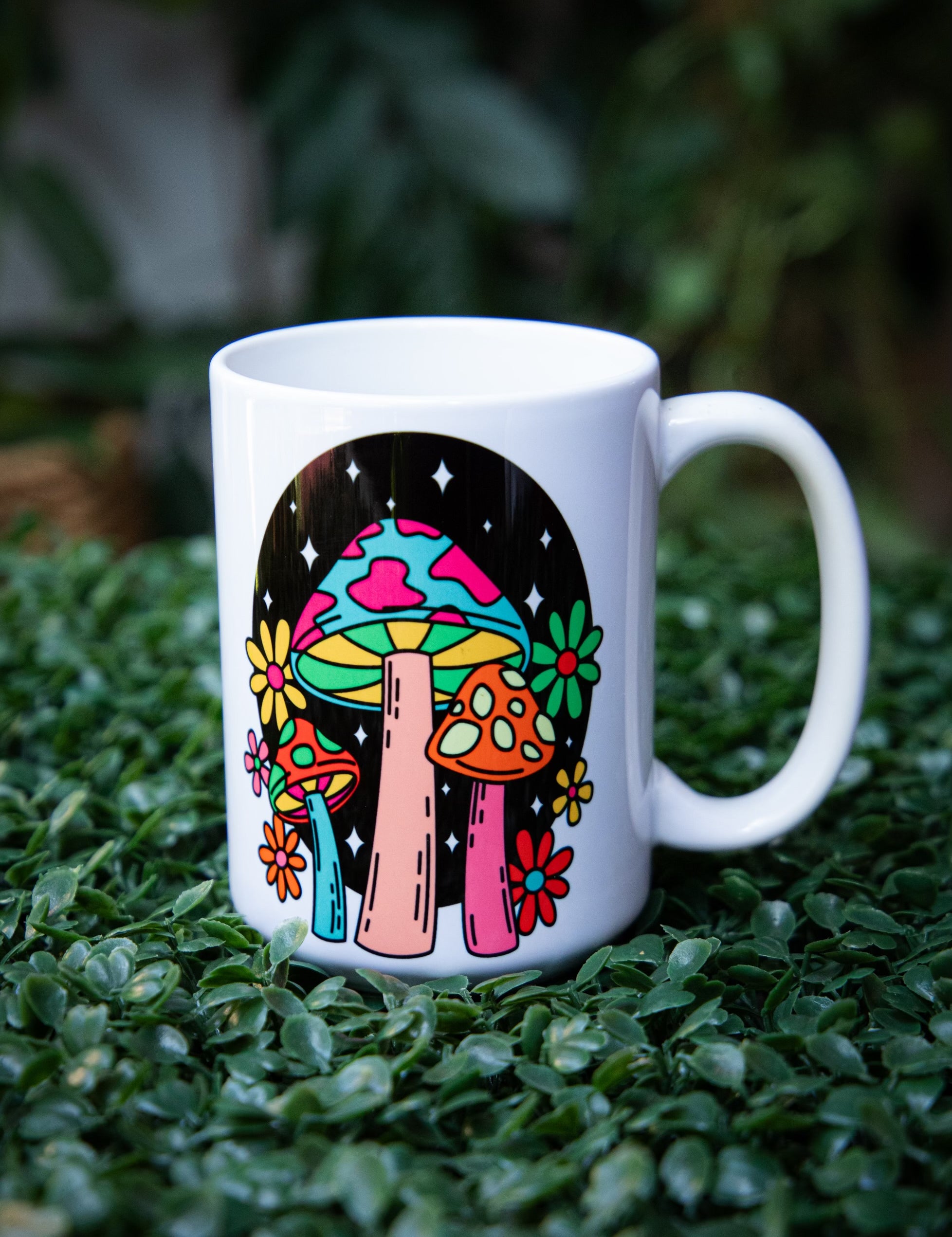 Groovy Retro Mushroom Mug - 5 Styles