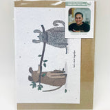 Growing Paper greeting card - Let's Stick Together