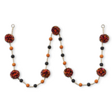 Pom Pom & Bead Halloween Garland